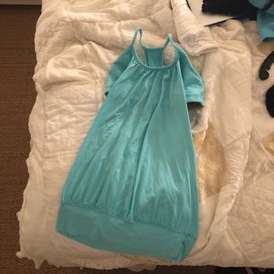 Blue lululemon no limits tank